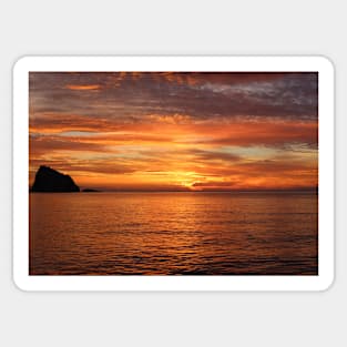 SENSATIONAL SUNSET OUT ON THE HORIZON DESIGN Sticker